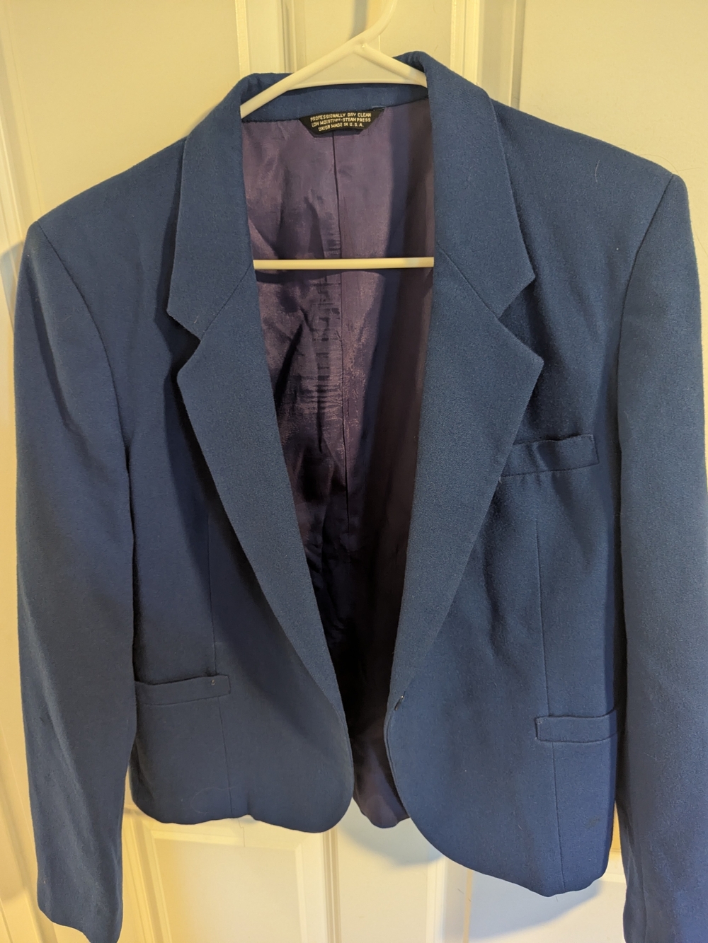 Vintage Blue Women's Carslie Blazer - Classic Tailored Sport Coat Size 14